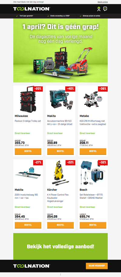 🚨 1 april deals: geen grap, alleen vandaag!