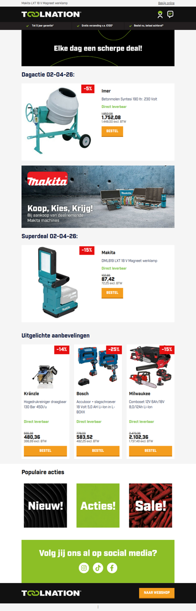 Krachtige betonmolen nodig? Dit is uw moment!