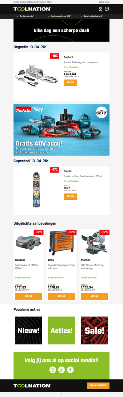 Zaag tot op de millimeter nauwkeurig 🔥 Festool CS 50