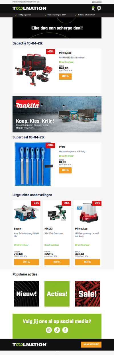 🔴 Krachtige 2-delige Milwaukee set: boren én slijpen!