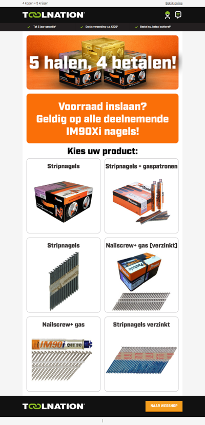 📦 Paslode nagels: 5e doos GRATIS!*