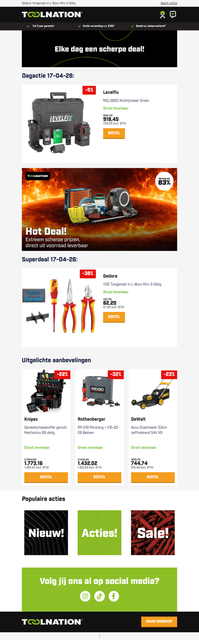 Zie alles haarscherp met de Levelfix MCL380G!