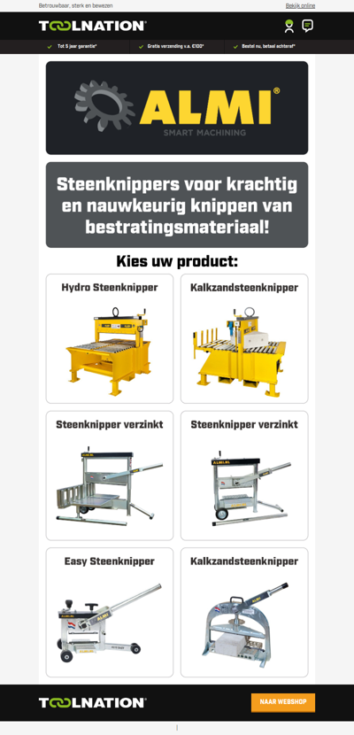 🧱 Dé standaard onder steenknippers: Almi!