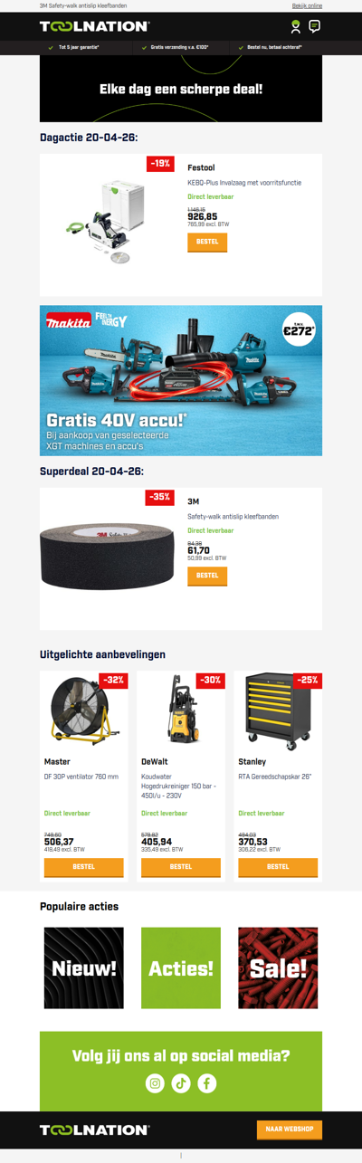 Perfecte zaagsneden? Festool invalzaag met voorritsfunctie