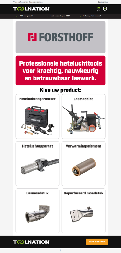 🔥 Forsthoff: heteluchttools voor vakwerk