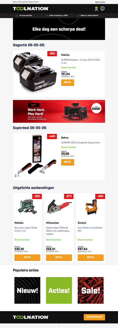 🔋 2x Makita 18V 5.0Ah accu’s met extra korting!