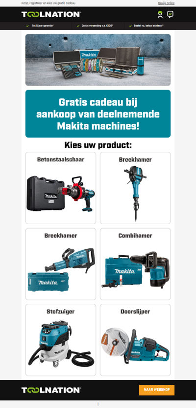 🎁 Makita cadeauwinkel: pak uw cadeau!