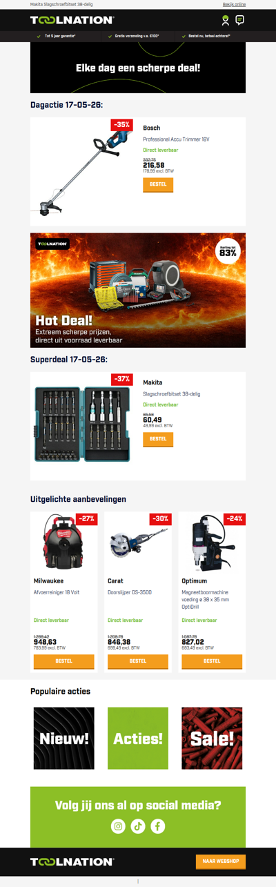 Voor perfect afgewerkte randen: Bosch 18V trimmer