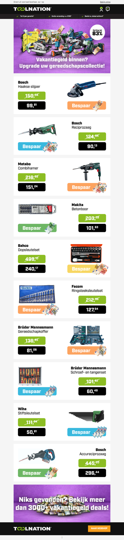 💸 Vakantiegeld binnen? Topdeals met korting tot 83%!