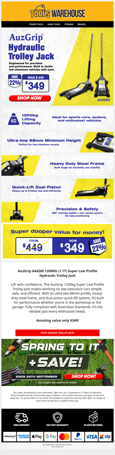 AuzGrip’s Heavyweight – 1200KG Trolley Jack 🚗