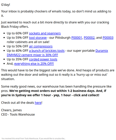 Up To 60% OFF Heaps of Products + 20% OFF Everything Else!