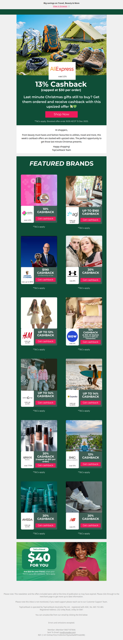 13% Cashback at AliExpress & More... 💸