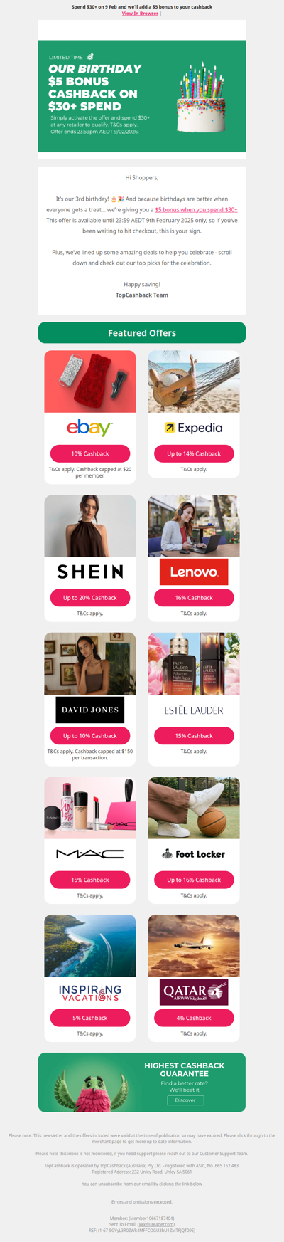 It’s our birthday… so here’s $5 on us 🎁