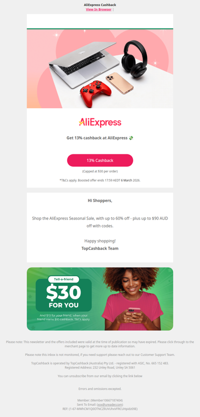 Stack AliExpress Cashback with Seasonal Sale 💸