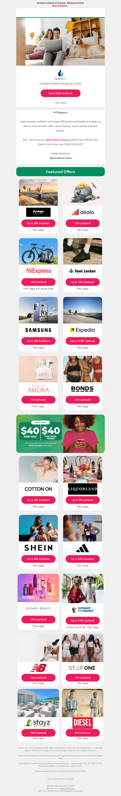 Up to $320 cashback on utilities & more...