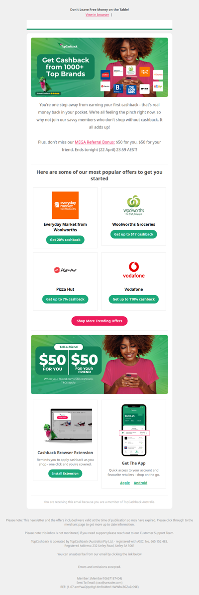 Don't leave free money on the table 👀