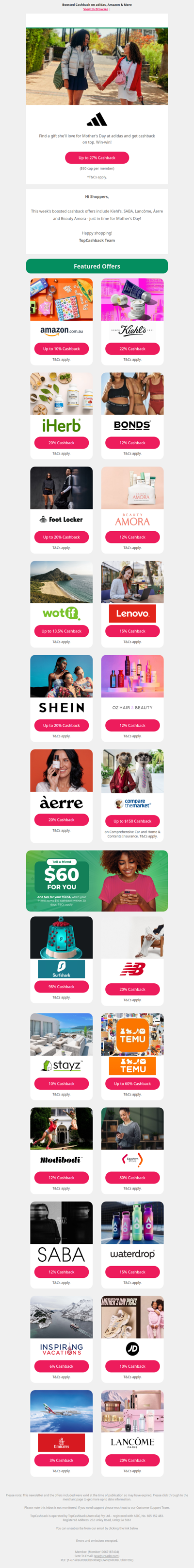 Treat Mum & Earn Cashback 🎁