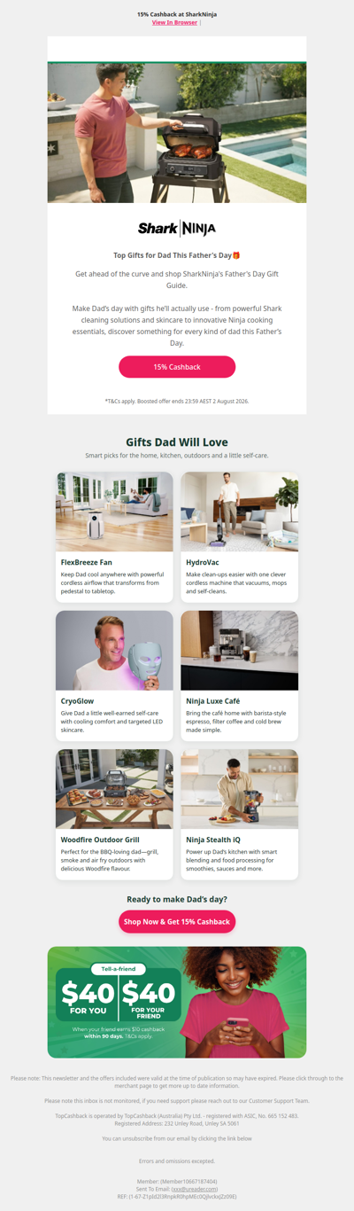 Get Ahead of the Curve with Father's Day Gifts From SharkNinja