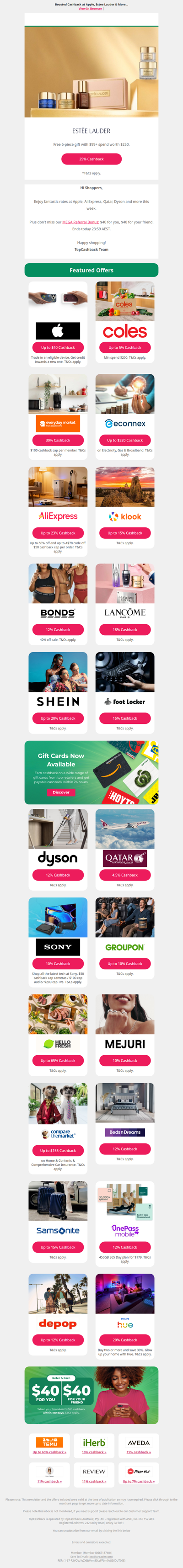 Apple, AliExpress, Qatar, Dyson Cashback & More...