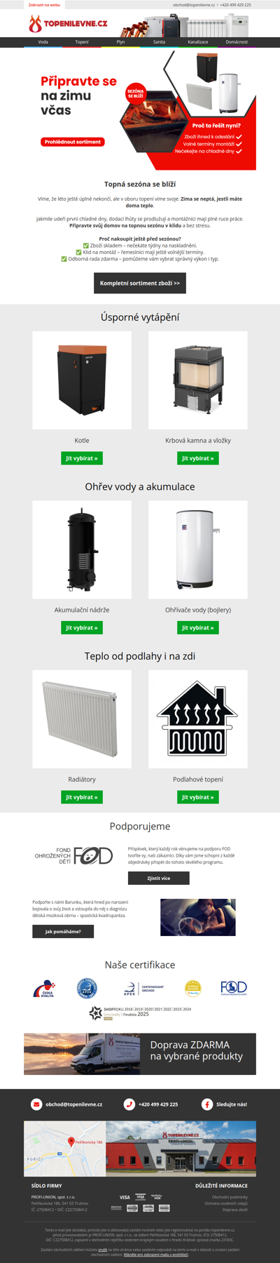 Připravte se včas a začněte topnou sezónu bez stresu