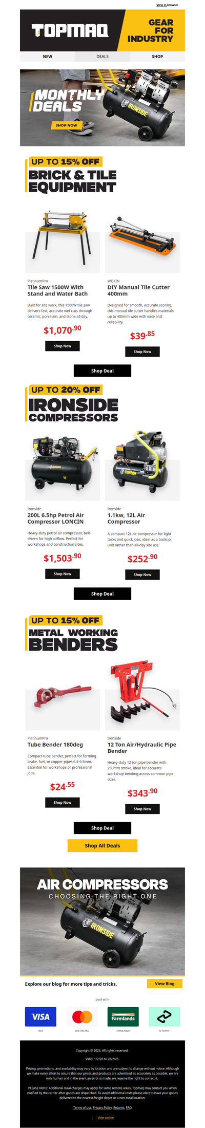 February Deals Built for the Job