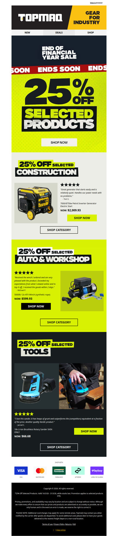 ⌛ LAST CHANCE TO SAVE 25%*