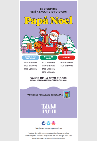 ¡Papá Noel llega a TOM! 🎅🏼🎄