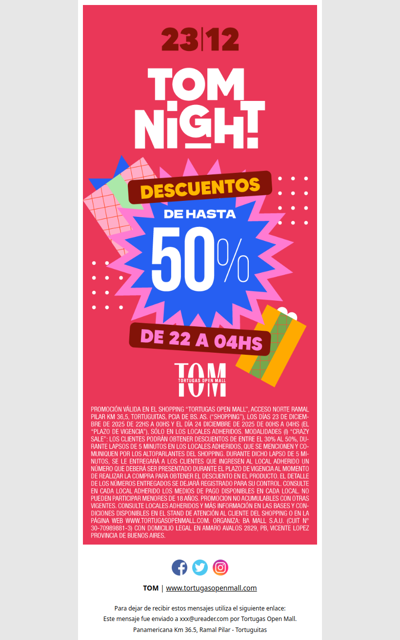 ¡Llega TOM NIGHT!