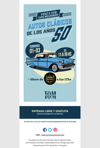 ¡Expo de auto de los años 50!