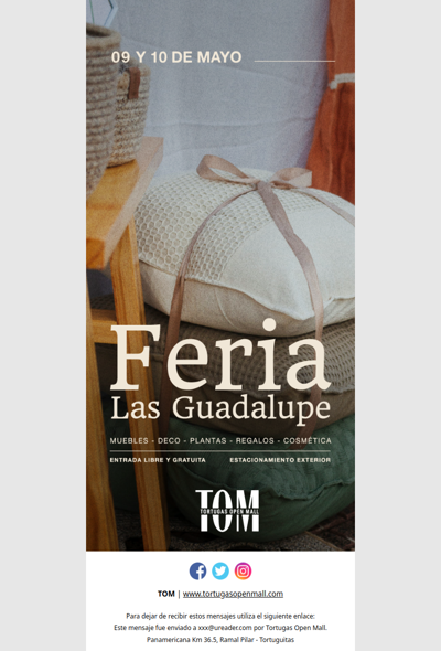 Feria Las Guadalupe llega a TOM este finde 🌿