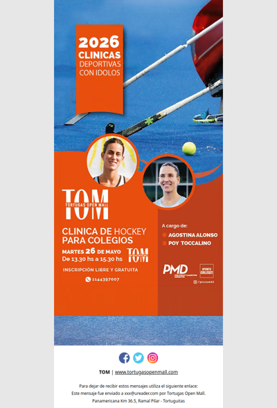 🏑 Charla de Hockey gratuita en TOM el 26 de mayo