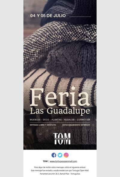 Feria Las Guadalupe en TOM este finde 🌿