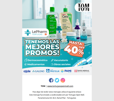 ¡LePharm en TOM tiene las mejores promos!