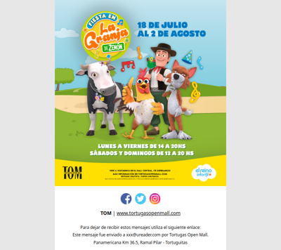Fiesta en la Granja de Zenón: ¡vení con los chicos a TOM! 🎉