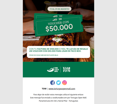 Comprá, comé y disfrutá todo en TOM 🌮
