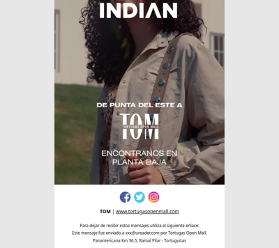Indian llega a TOM: de Punta del Este a Planta Baja 🤍