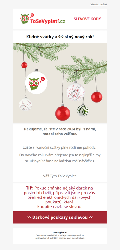 Klidné svátky a šťastný nový rok! 🌲🎁