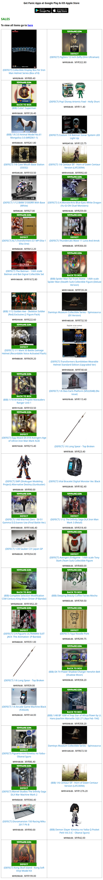 ToyPanic Sales April 2026