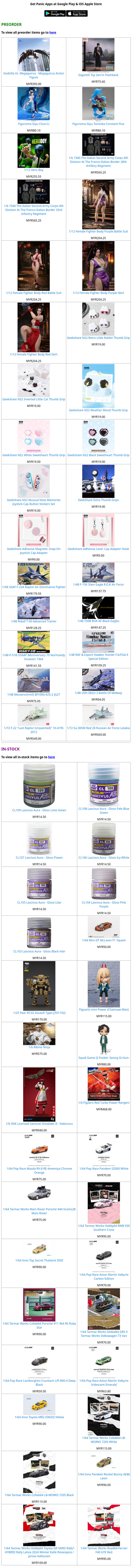 ToyPanic Preorder & In-Stock - 15/09/2026