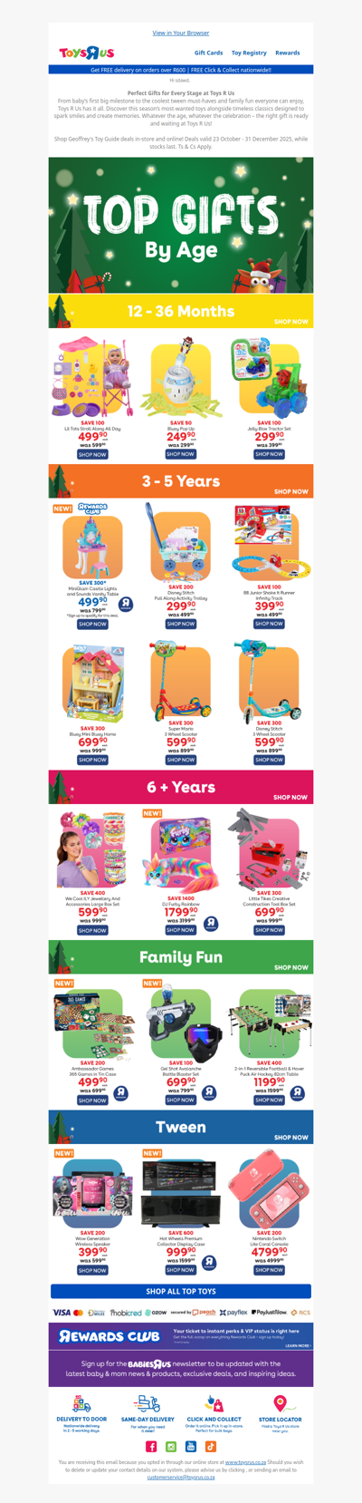 Top Gifts At Toys R Us