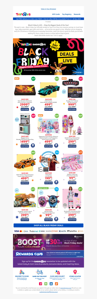 Black Friday Is Live At Toys R Us