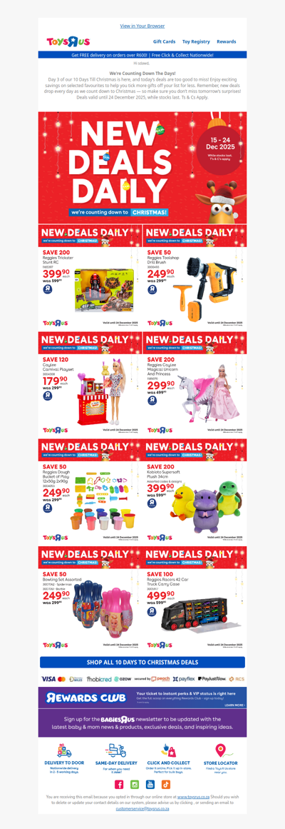 We're Counting Down To Christmas At Toys R Us