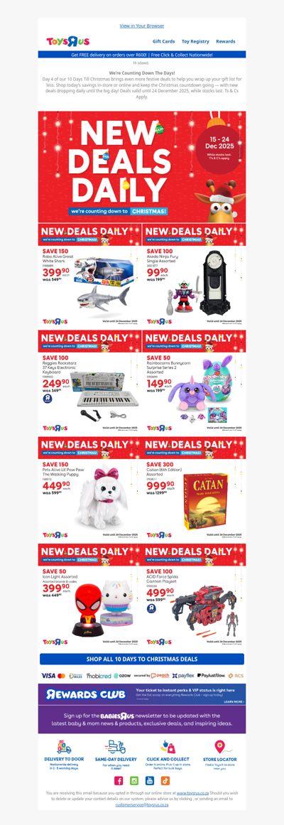 We're Counting Down To Christmas At Toys R Us