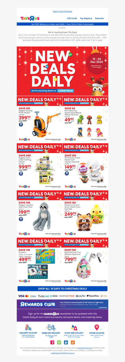 We're Counting Down To Christmas At Toys R Us