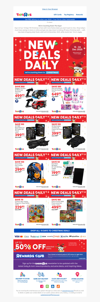 We're Counting Down To Christmas At Toys R Us