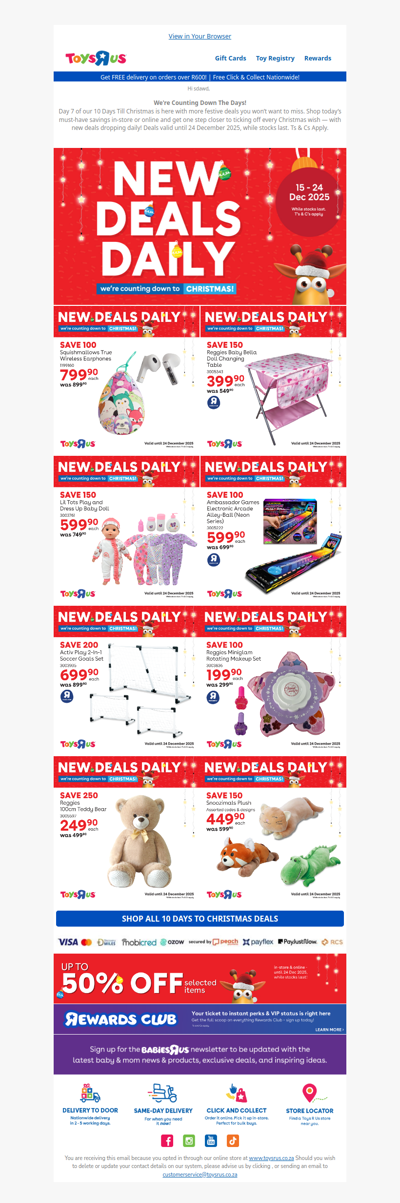 We're Counting Down To Christmas At Toys R Us