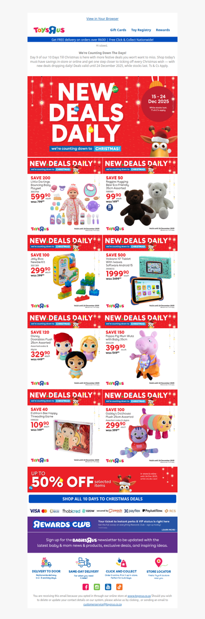 We're Counting Down To Christmas At Toys R Us