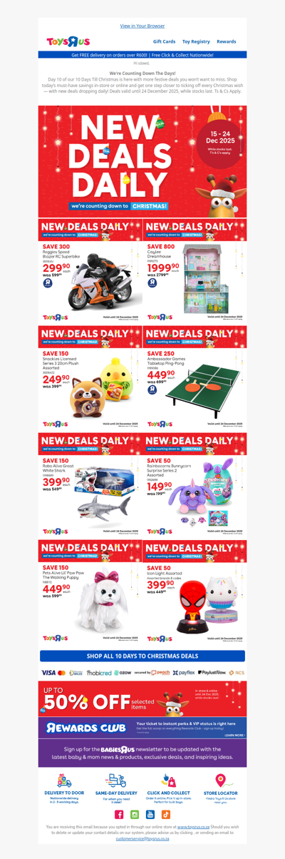 We're Counting Down To Christmas At Toys R Us