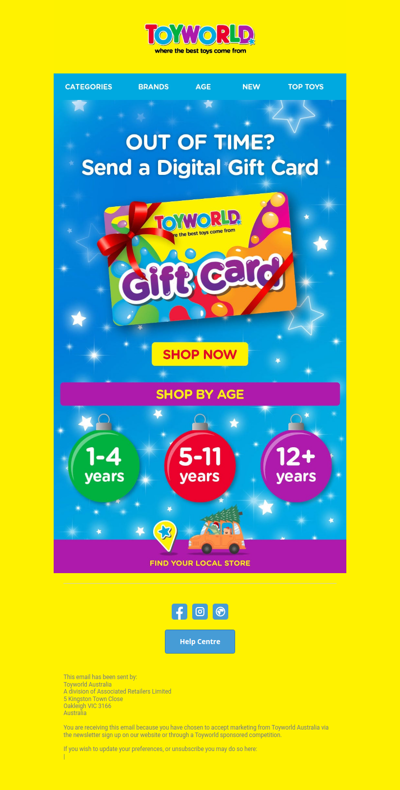 ⏰Last Chance Gifts: Digital Gift Cards 🎁