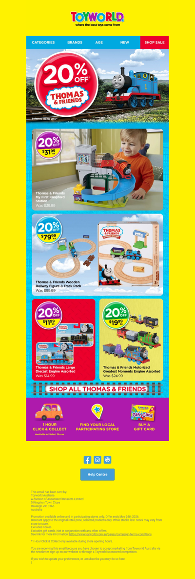 🚂💨 Choo-choo! Thomas & Friends SALE ON NOW 🚂💨